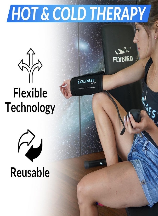 THE COLDEST WATER The Coldest Wrist Ice Pack - Ice Pack Wrist Brace w/Cold Therapy Air Compression - 8” X 16” Wrist Compression Sleeve for Wrist Sprain, Rheumatoid Arthritis, Tendinitis, Swelling Injuries, & More - Image 4